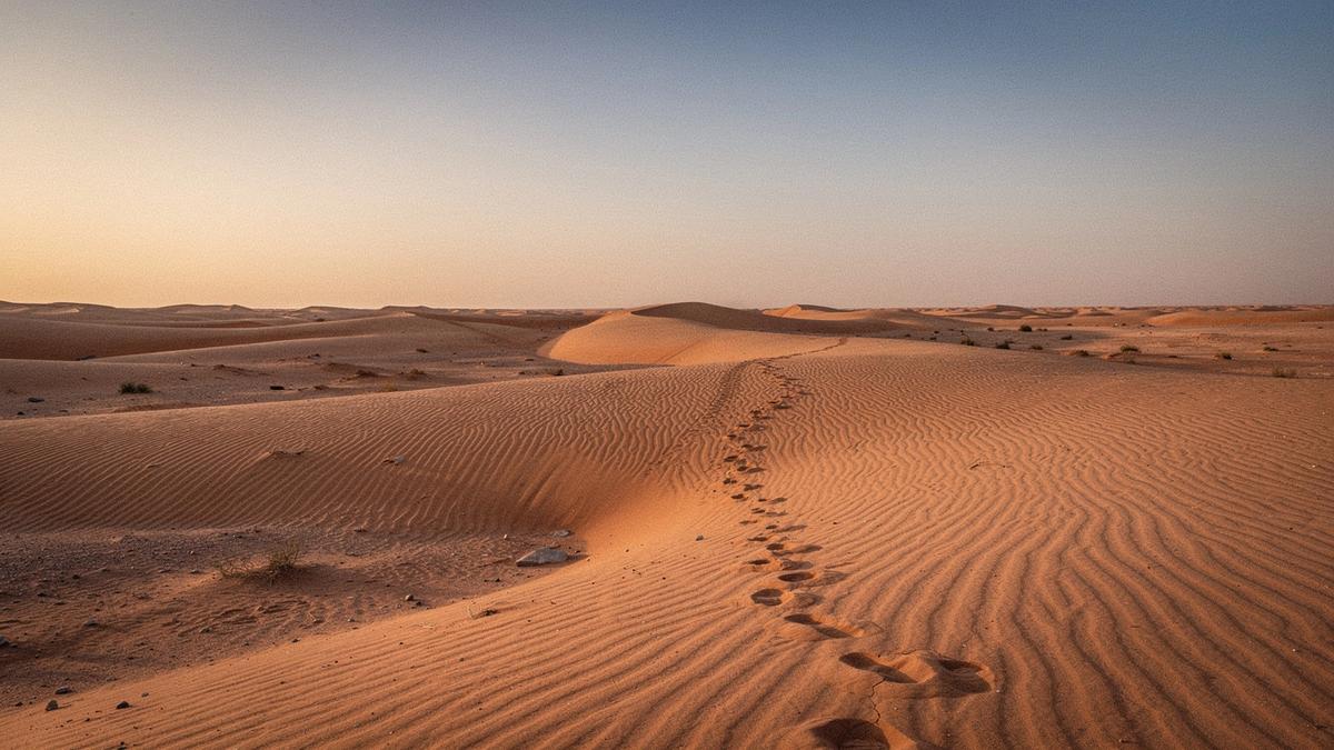 Golden-hour dunes in the Liwa Oasis, Abu Dhabi emirate